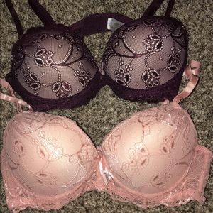 2 new push up bras